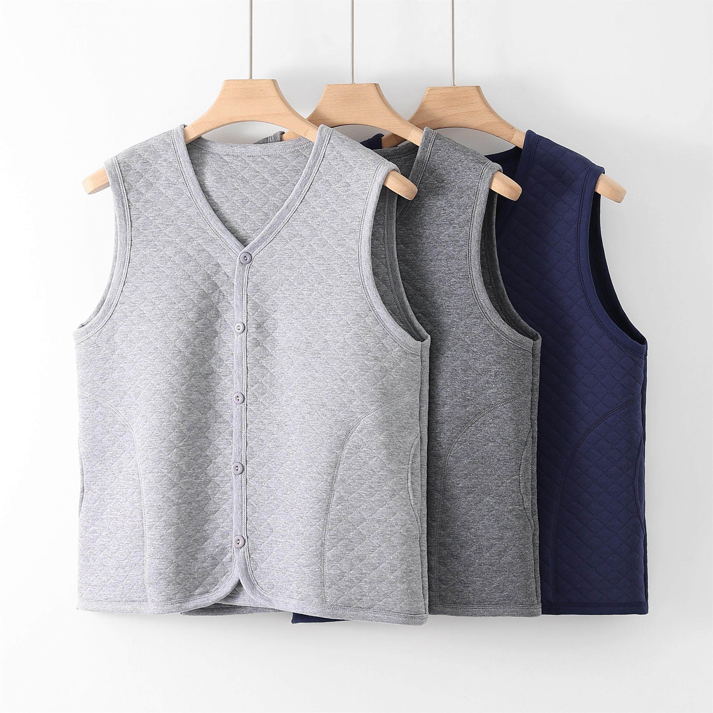 中老年秋冬季加厚保暖内衣马甲爸爸开衫背心马夹爷爷纯棉上衣坎肩,男装,背心,淘宝优惠券,粉丝福利购,淘宝优惠卷