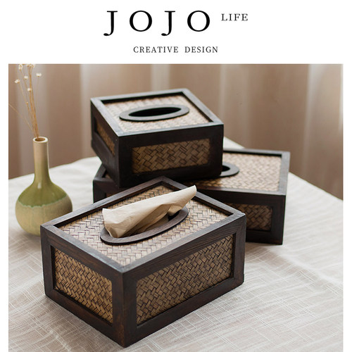 JOJO'SL.PD实木新中式纸巾盒