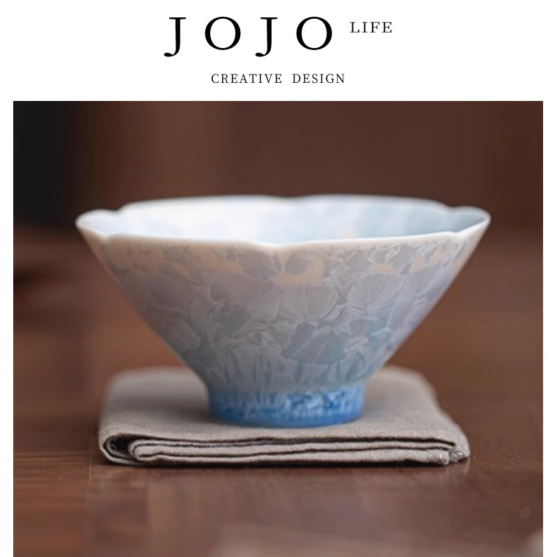 JOJO'S L. PD.紫泉涧.结晶釉主人杯高颜值蓝色冰花功夫茶具 |占房,餐饮具,茶杯,淘宝优惠券,粉丝福利购,淘宝优惠卷