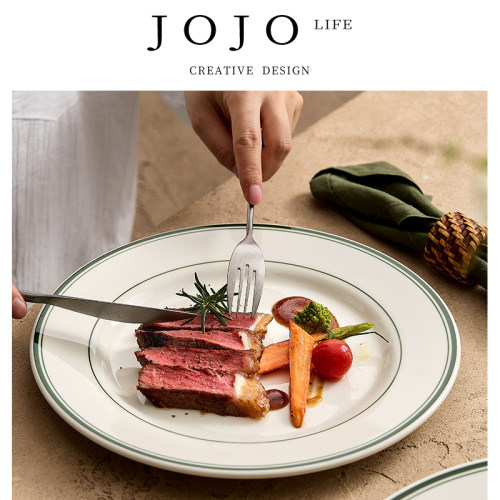JOJO'SLIFEPD陶瓷可加热牛排盘