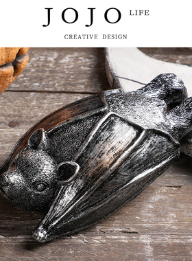 JOJO'S L. PD.endure.万圣节装饰品仿真倒挂蝙蝠吸血鬼| 耐介