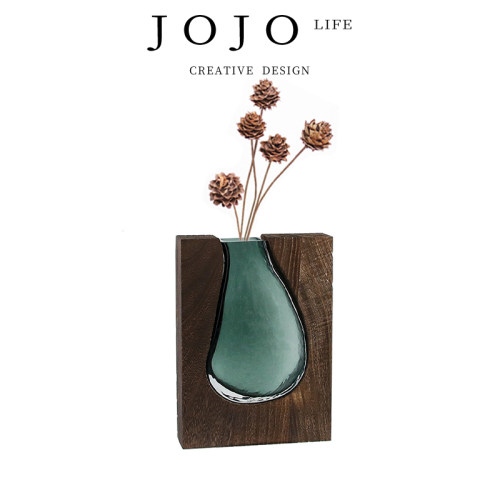 JOJO'SL.PD花瓶原木实木透明
