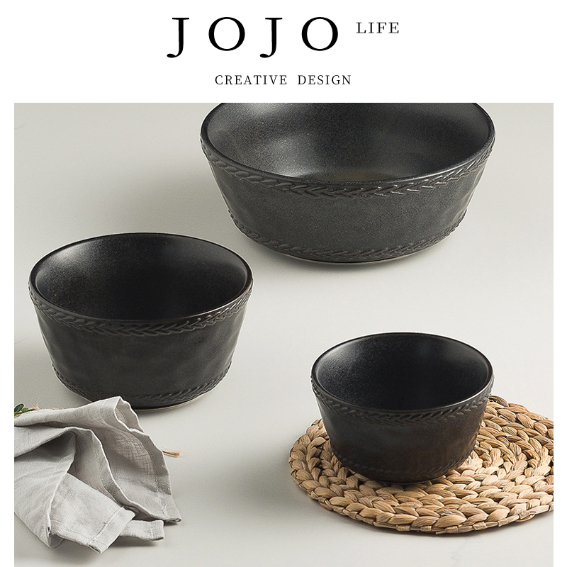 JOJO'SLIFEPD北欧陶瓷碗米饭碗