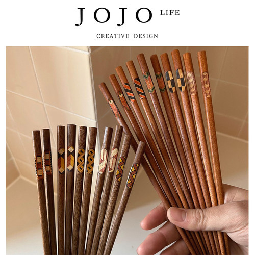 JOJO'SLIFEPD家用红檀木筷子