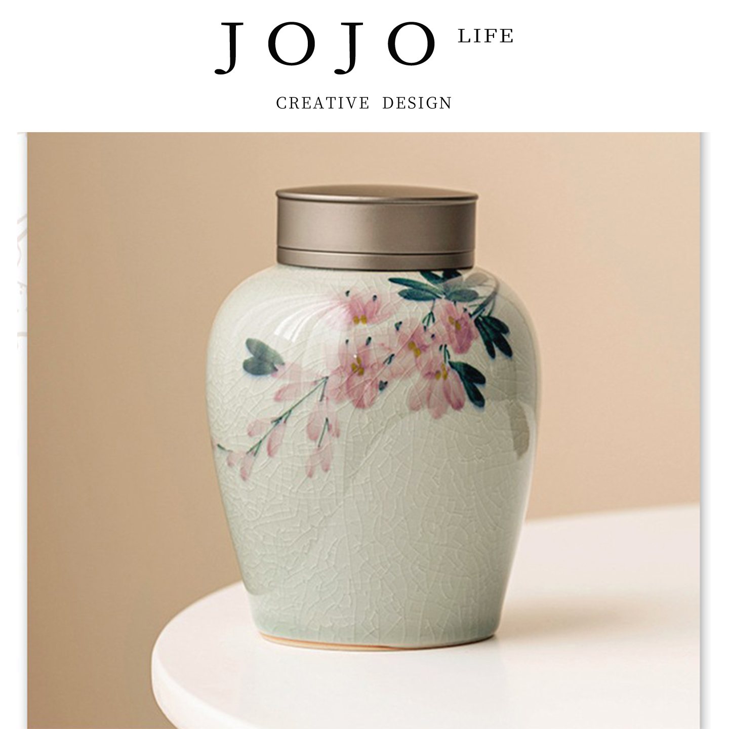 JOJO'S L. PD.miscellaneous.茶叶罐冰片釉纯手绘陶瓷便携 | 学杂