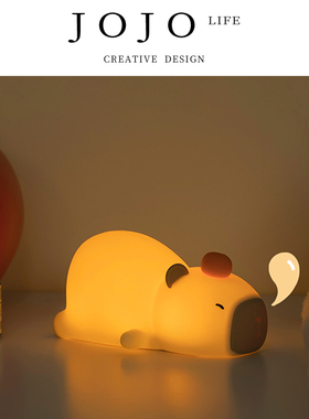 JOJO'S L. PD.xinwei.卡皮巴拉小夜灯USB可充电调光硅胶 | 多虑