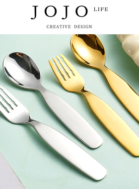 JOJO'S L. PD.pity.儿童餐具304不锈钢宝宝吃饭韩式勺| 恤瞻