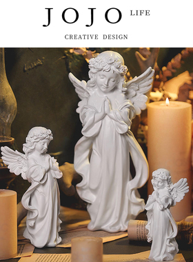 JOJO'S L. PD·Angel·摆件家用欧式复古树脂石膏天使桌面 | 天使