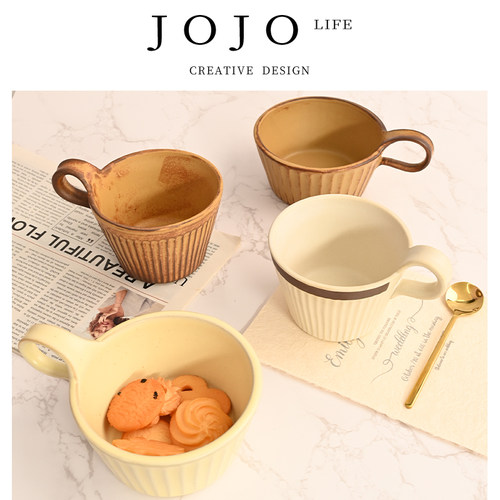 JOJO'SL.PD杯具家用复古马克杯