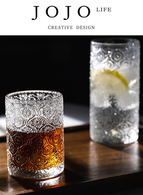 JOJO'S L. PD.pricked.玻璃杯子高级感ins风茶杯水杯咖啡杯| 屡扎