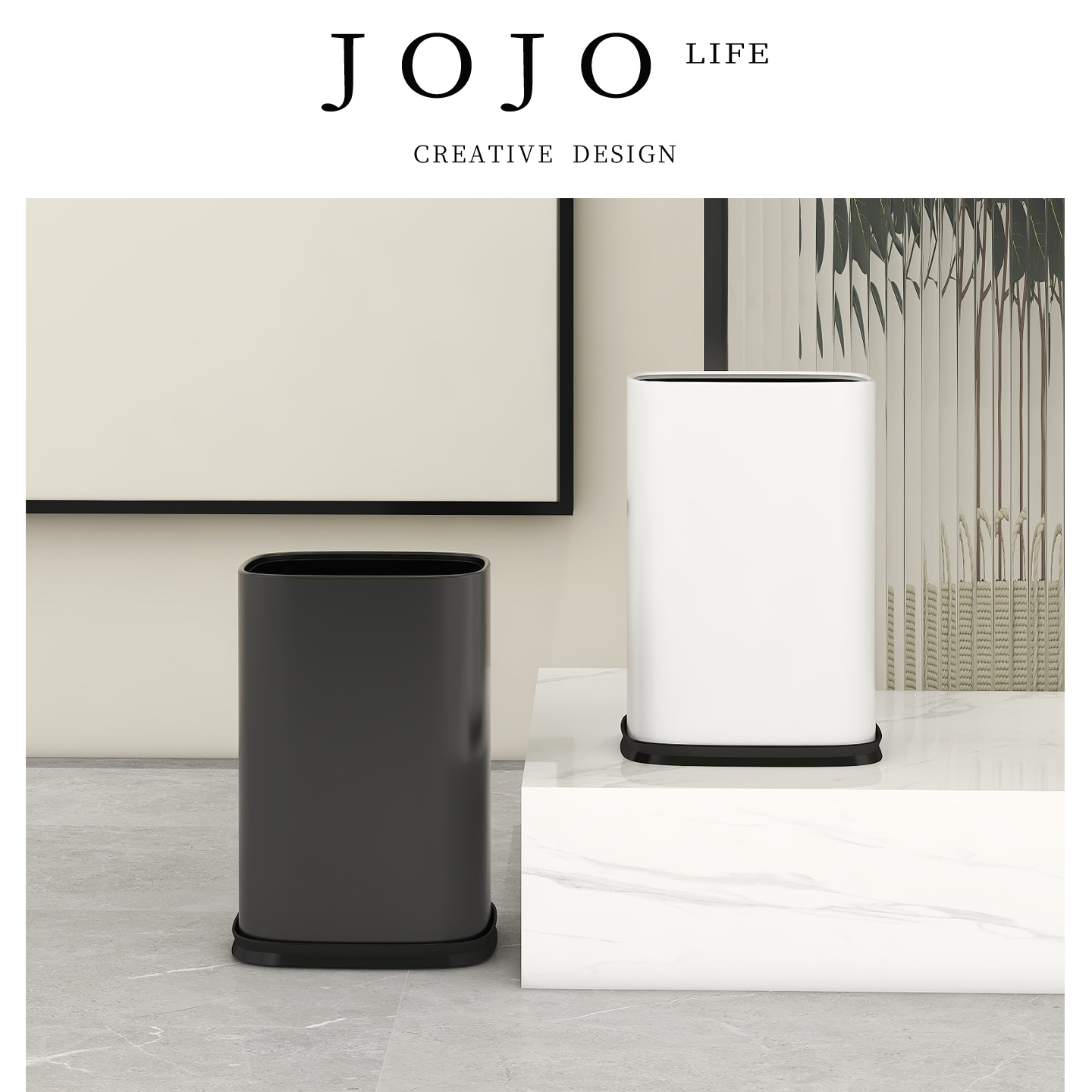 JOJO'SLIFEPD垃圾桶家用直投
