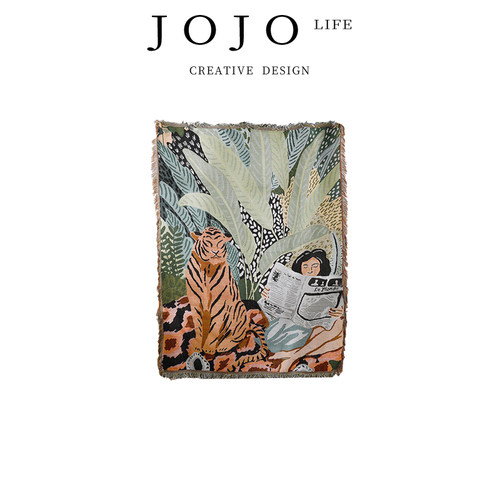 JOJO'SLIFEPD棉线毯北欧卡通