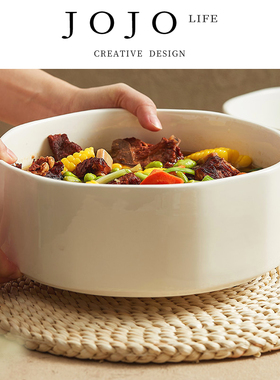 JOJO'S L. PD.affair.汤碗八角陶瓷超大号酸菜鱼大盆刺身盘 |相好