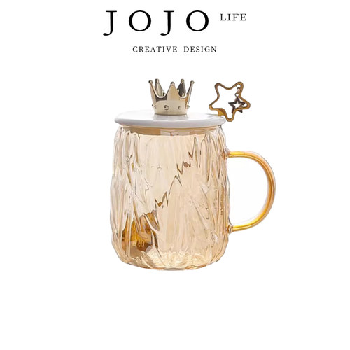 JOJO'SL.PD耐热玻璃喝水马克杯