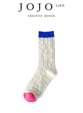 JOJO'S L. PD.Hitting.新款中筒袜春秋薄款拼色百搭长筒袜 | 击球