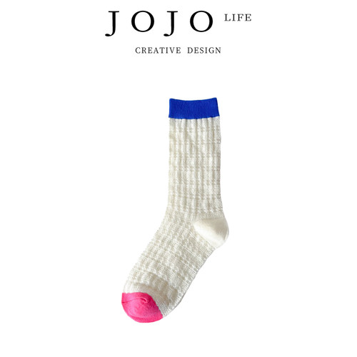 JOJO'SLIFEPD拼色百搭长筒袜