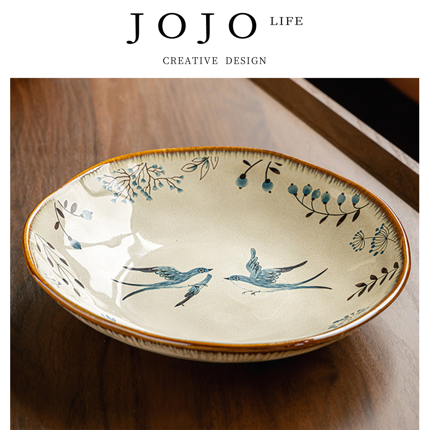 JOJO'SLIFEPD9英寸不规则深盘