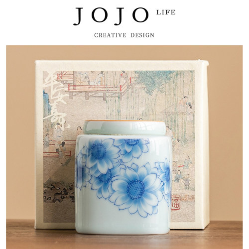 jojo储存罐家用陶瓷罐子小号防潮