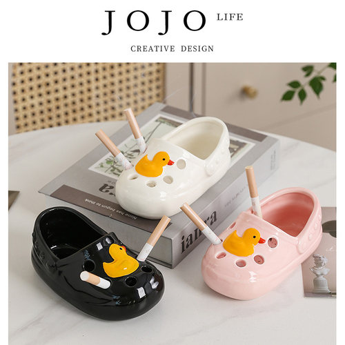JOJO'SL.PD烟灰缸网红洞洞鞋子