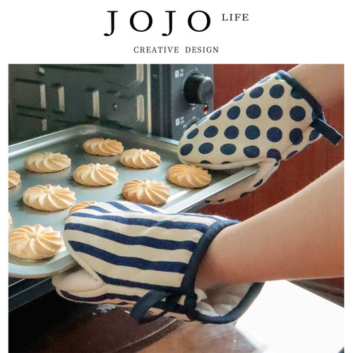 JOJO'S L. PD.honey.微波炉手套棉布加厚波点防烫厨房专用| 碧溪
