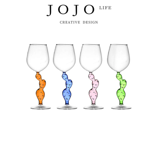 PD.Skill.酒具仙人掌玻璃高脚杯创意葡萄酒杯 JOJO& 39;S 艺