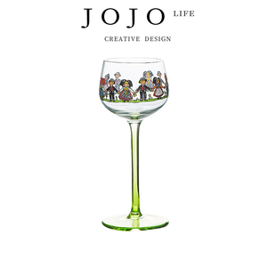 酒杯 JOJO PD.Ursa.北欧ins风高脚红酒杯创意个性 尔萨