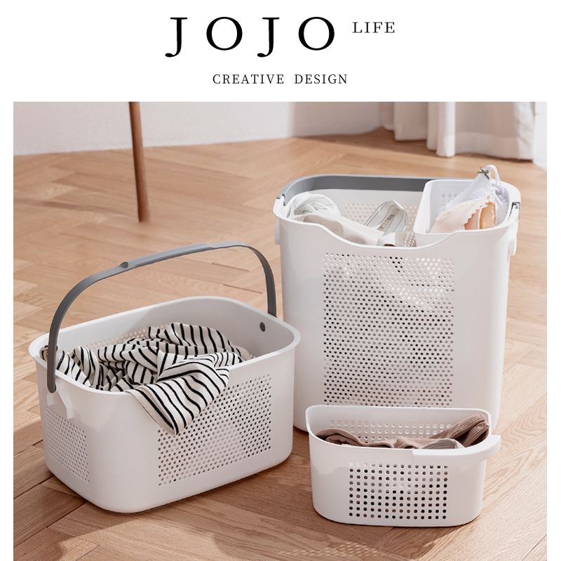 简约多功能分区收纳衣服脏衣篮