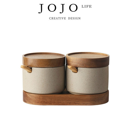 JOJO'S L. PD.Plain.粗陶瓶陶瓷调料盒家用厨房佐料罐丨原朴