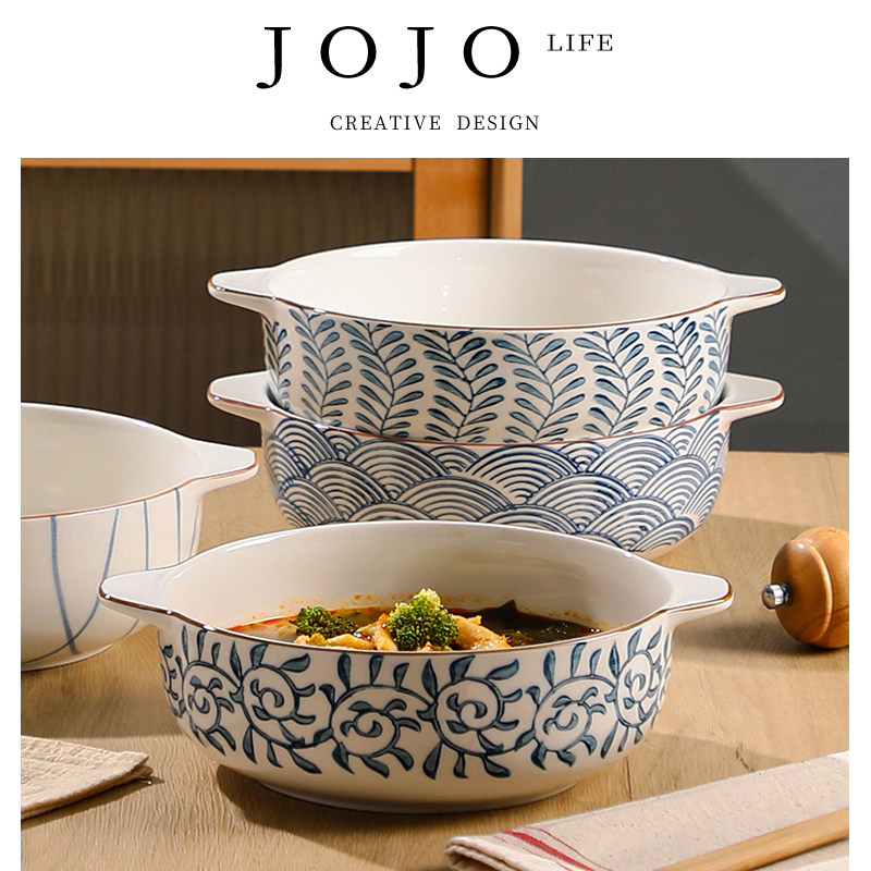 JOJO'S L. PD·rattan·餐具碗碟家用餐厅日式陶瓷大面碗 | 藤花,餐饮具,碗,淘宝优惠券,粉丝福利购,淘宝优惠卷