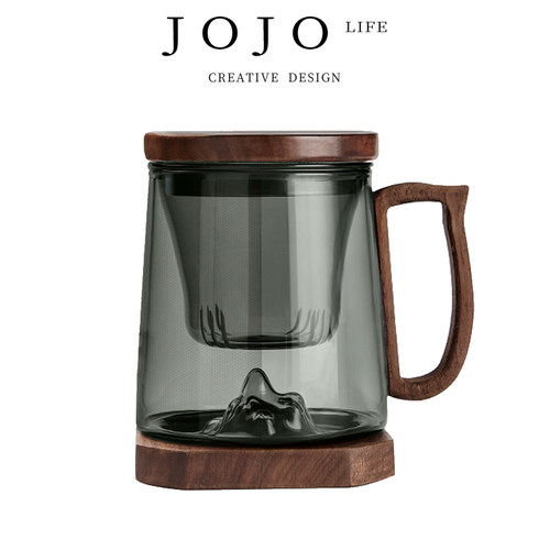 JOJO'SL.PD杯具家用玻璃泡茶杯