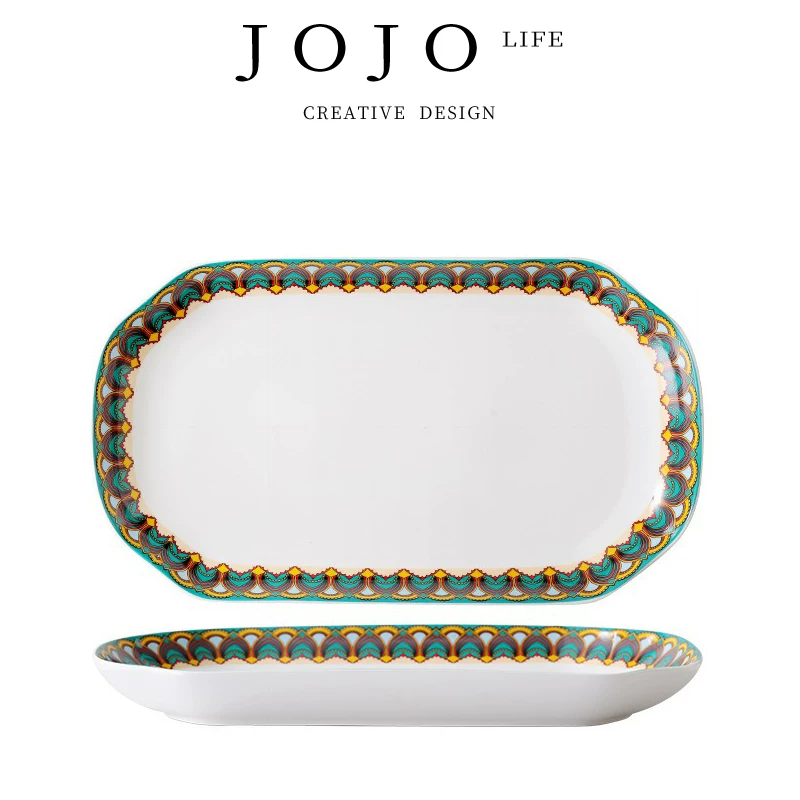 J0JO · Puku · Vegetation · Ceramic Fish Disk Creative INS Wind Breakfast Dispot dishes