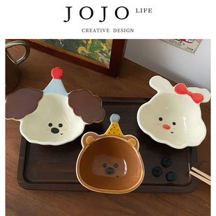 PD.Collar.可爱卡通油碟动物造型陶瓷碟蘸酱碟 襟圾 JOJO
