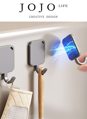JOJO'S L. PD.Fierce.磁吸挂钩免打孔门后吸墙磁铁钩强力 | 犀猛