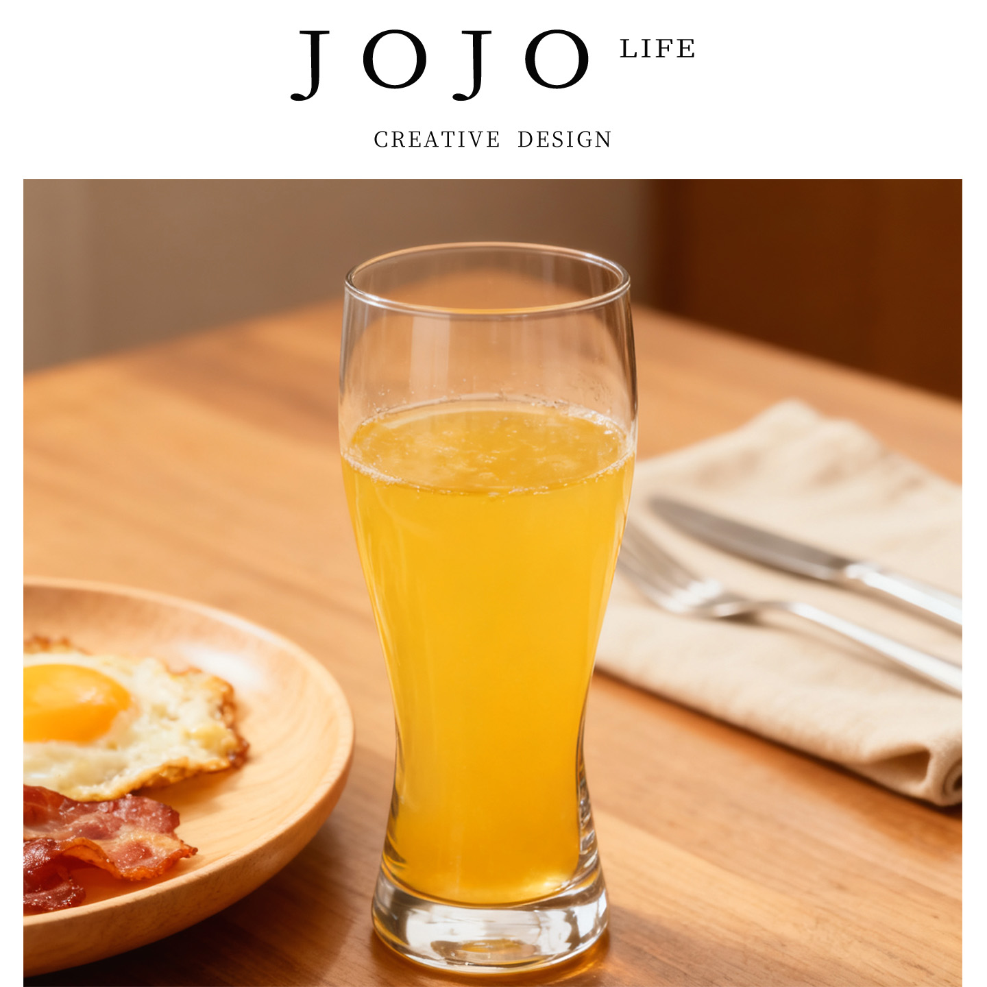 JOJO'S L. PD.Share.2024新款啤酒杯大容量600ml玻璃杯 | 共享