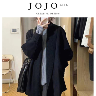 PD.Excited 韩版 中长款 激诗 JOJO 针织毛衣外套女2025秋冬