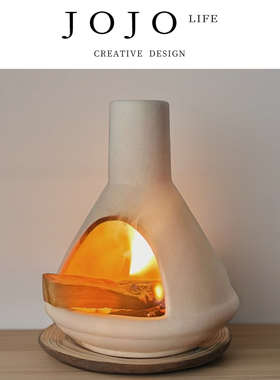 JOJO'S L. PD.winnow.烟囱圣木鼠尾草托盘陶瓷香薰炉底座 | 奋扬