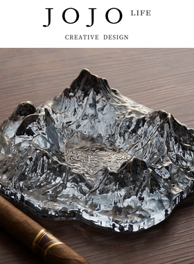 JOJO'S L. PD.Moodoo.烟灰缸酒吧水晶玻璃冰山雪山雪茄缸丨摩多