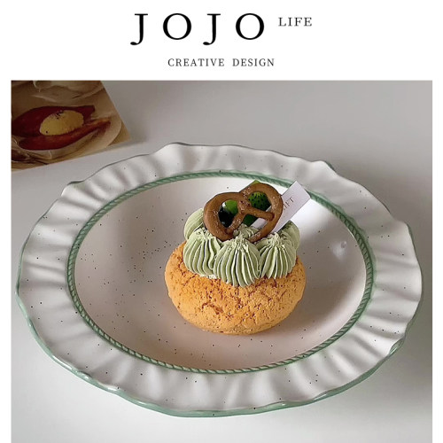 JOJO'SLIFEPD芝麻花边盘子