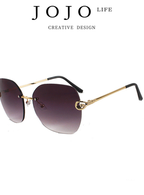 JOJO'S L. PD.bitterness.欧美无框潮流切边太阳镜防紫外线 |祭苦