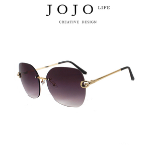JOJO'S L. PD.bitterness.欧美无框潮流切边太阳镜防紫外线 |祭苦