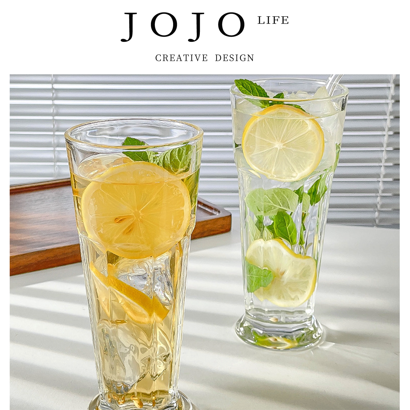 JOJO'S L. PD.skilled.玻璃果汁杯直布罗陀八角柯林杯加厚 | 徐熟