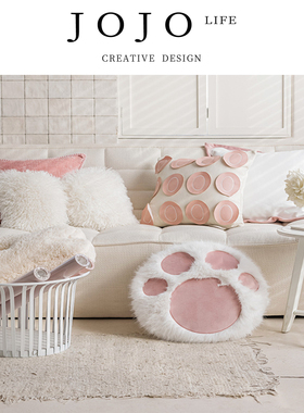 JOJO'S L. PD.drop.蝴蝶抱枕办公室座靠枕客厅沙发靠垫套 | 降塞