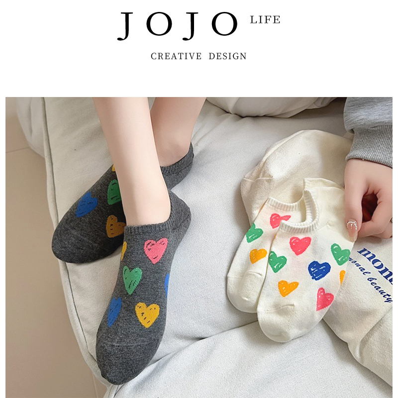 JOJO'SLIFEPD船袜女日系彩色