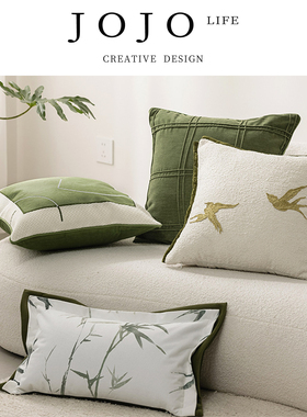 JOJO'S L. PD.larn.北欧现代绿色系抱枕轻奢古风客厅靠垫 | 琅缰