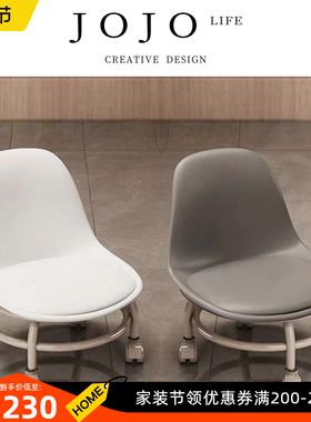 JOJOS L. PD.Zeen.矮凳可移动美缝擦地足浴靠背凳家用丨泽恩