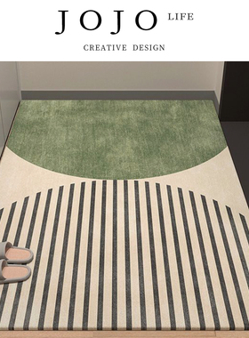 JOJO'S L. PD.Dirk.入户玄关耐脏脚垫现代简约水晶绒地毯丨德克