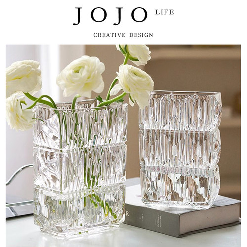 JOJO'SL.PD花瓶摆件插花玻璃