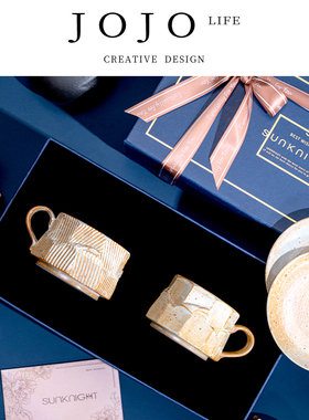 JOJO'S L. PD.cut.杯具家用手工粗陶咖啡杯碟日式复古 | 刀切