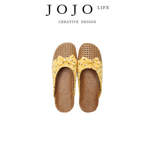 PD.Shelf.包头草藤编织凉拖鞋 JOJO 保质 夏天防滑情侣亚麻