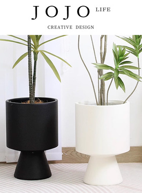 JOJO'S L. PD.footwork.创意水泥套盆北欧简约落地花盆 | 步法